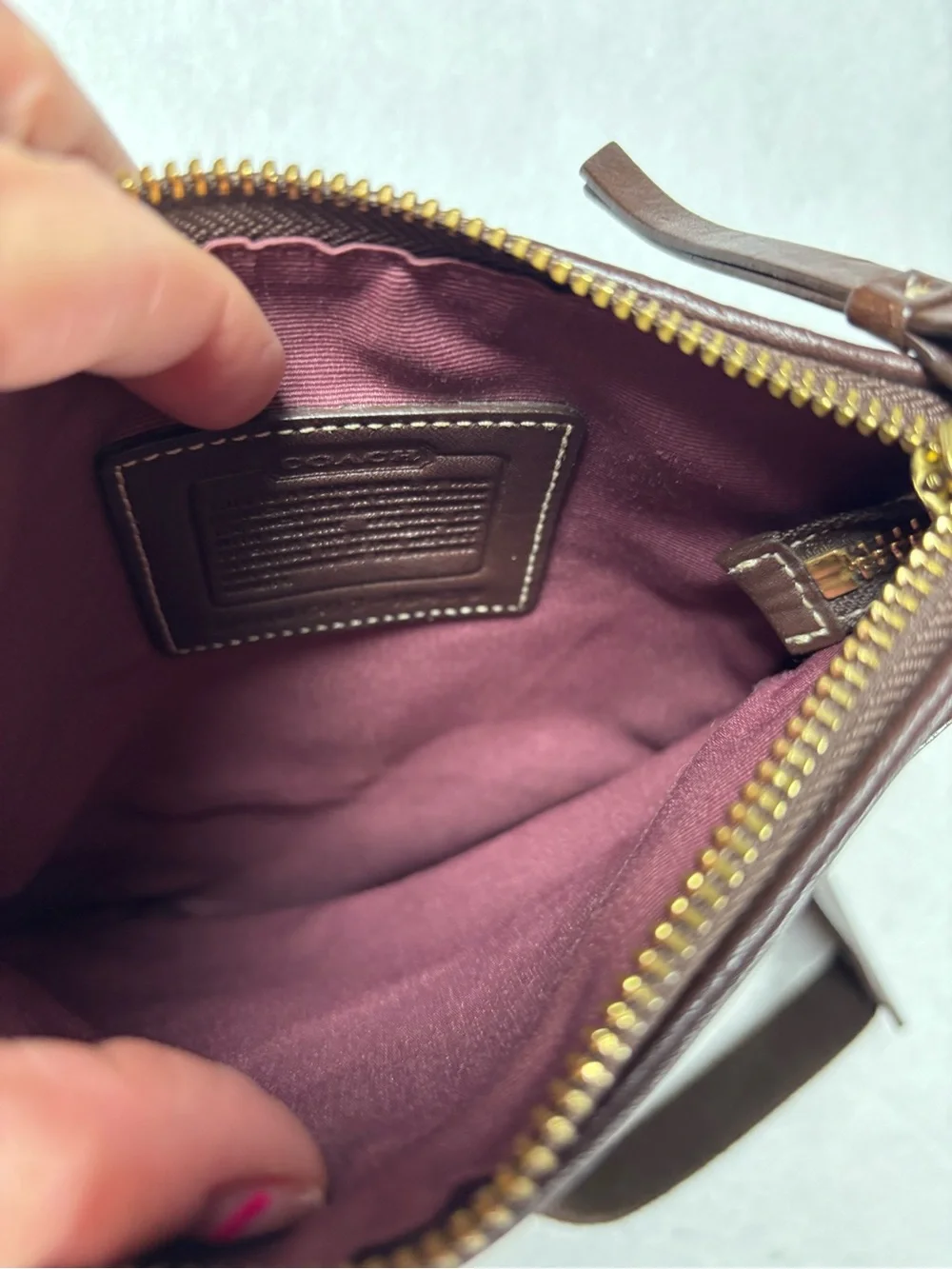 Coach Patchwork Crossbody Bag Leather Suede  Signature Style Y2K Purse